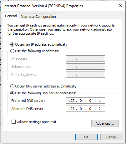 dns settings